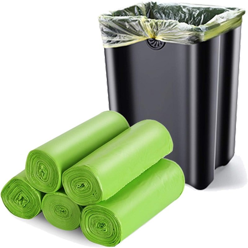 Compostable Plant-Based Garbage Bags Recycled Fragrance-Free High Kitchen Garbage Bags