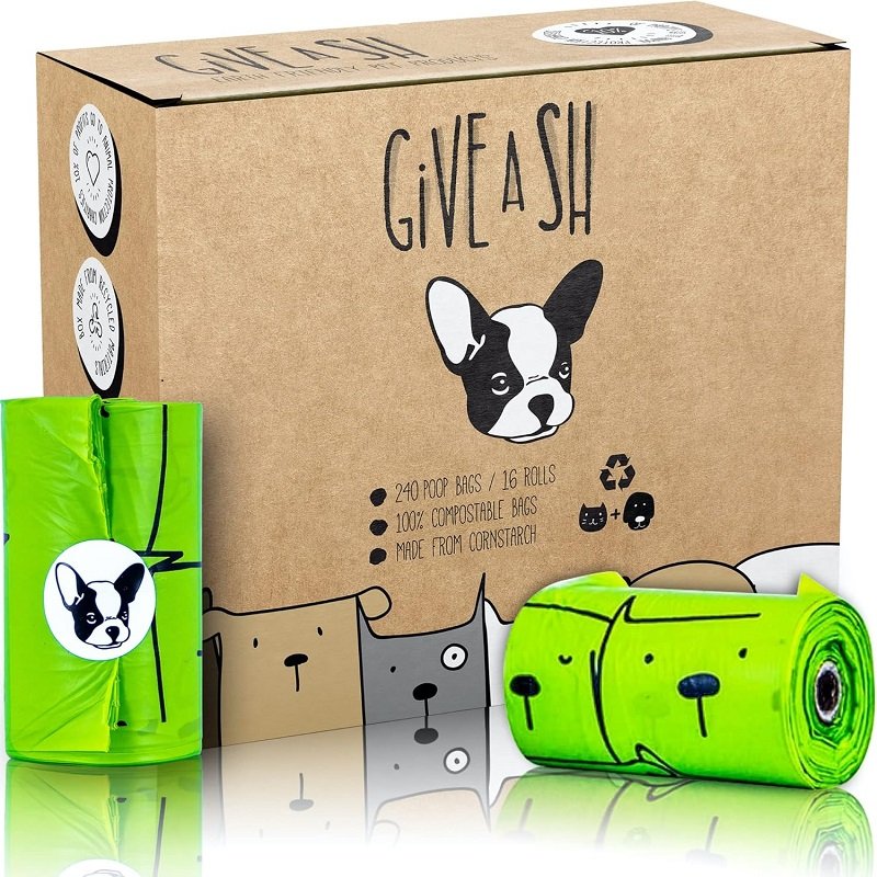  100% Certified Home Compostable Dog Waste Bags - Plant Based Compostable Manure Bags