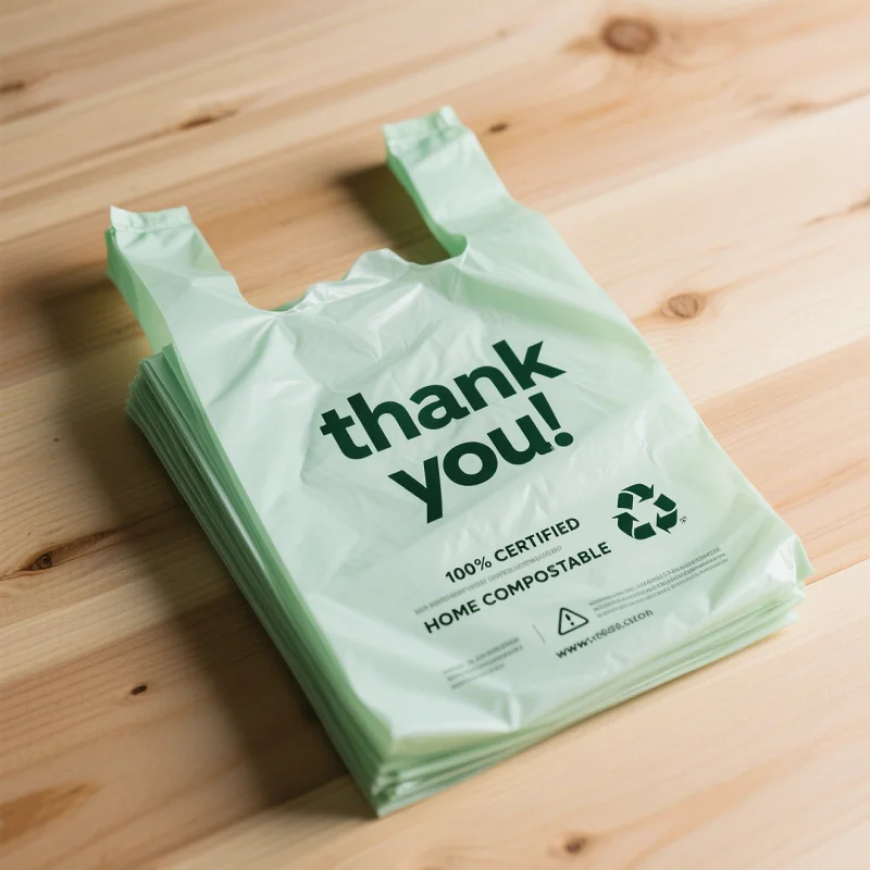 100% certified household compostable bag with carrying handle thank you bags ,shopping bags, retail t shirt bags 100% certified household compostable bag with carrying handle thank you bags ,shopping bags, retail t shirt bags