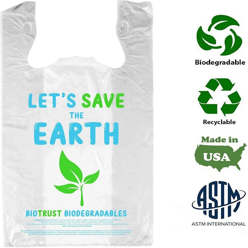 biodegradable thank you bags | 600 pieces bulk | extra thick, sturdy, recyclable & reusable | 100% biodegradable shopping bags, grocery/supermarket biodegradable thank you bags | 600 pieces bulk | extra thick, sturdy, recyclable & reusable | 100% biodegradable shopping bags, grocery/supermarket