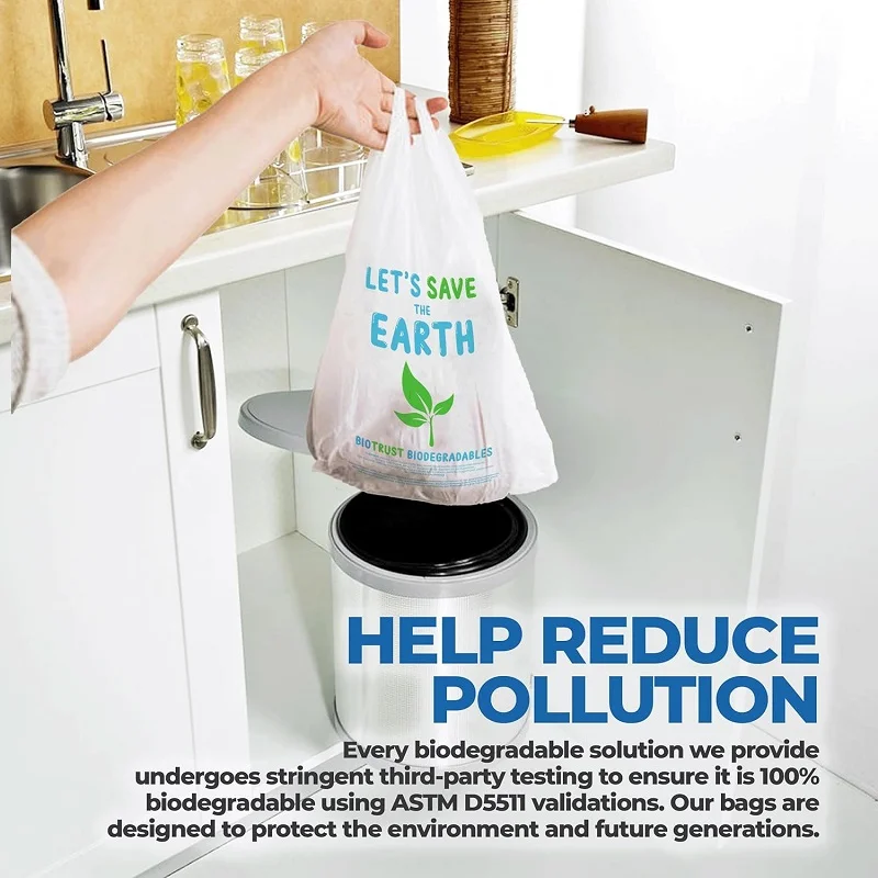 biodegradable thank you bags | 600 pieces bulk | extra thick, sturdy, recyclable & reusable | 100% biodegradable shopping bags, grocery/supermarket biodegradable thank you bags | 600 pieces bulk | extra thick, sturdy, recyclable & reusable | 100% biodegradable shopping bags, grocery/supermarket